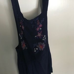 Floral overall/romper